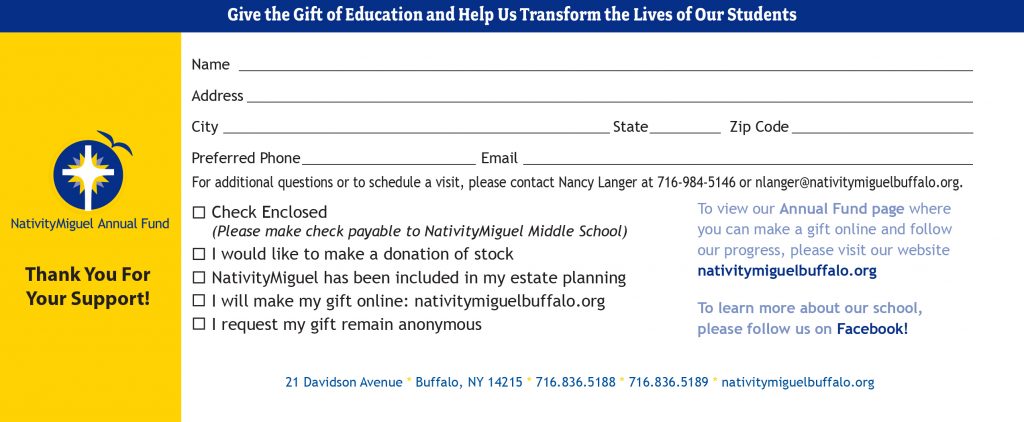2019 Donation Form